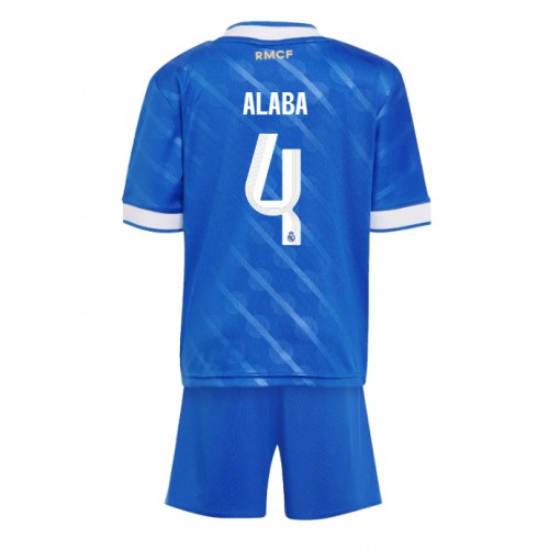Dětský fotbalový dres Real Madrid David Alaba #4 2025-26 Třetí Krátký Rukáv (+ trenýrky)